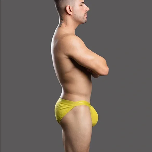 Andrew Christian Bold Yellow Men's Briefs - Picture 4 of 7